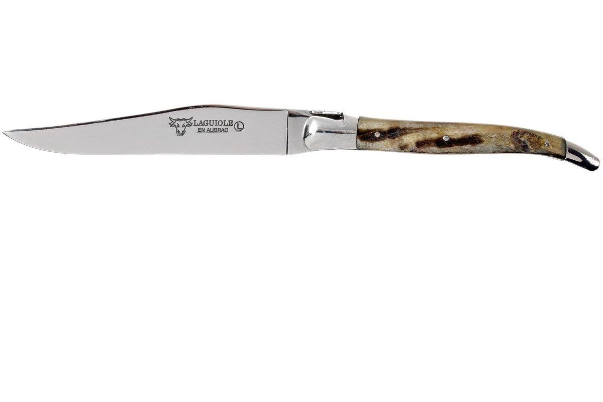 Laguiole En Aubrac Juego De Cuchillos Para Carne 6-unidades De Cuerno Mixto, 62C99CKI 5 Laguiole En Aubrac Juego De Cuchillos Para Carne 6-unidades De Cuerno Mixto, 62C99CKI - Imagen 3