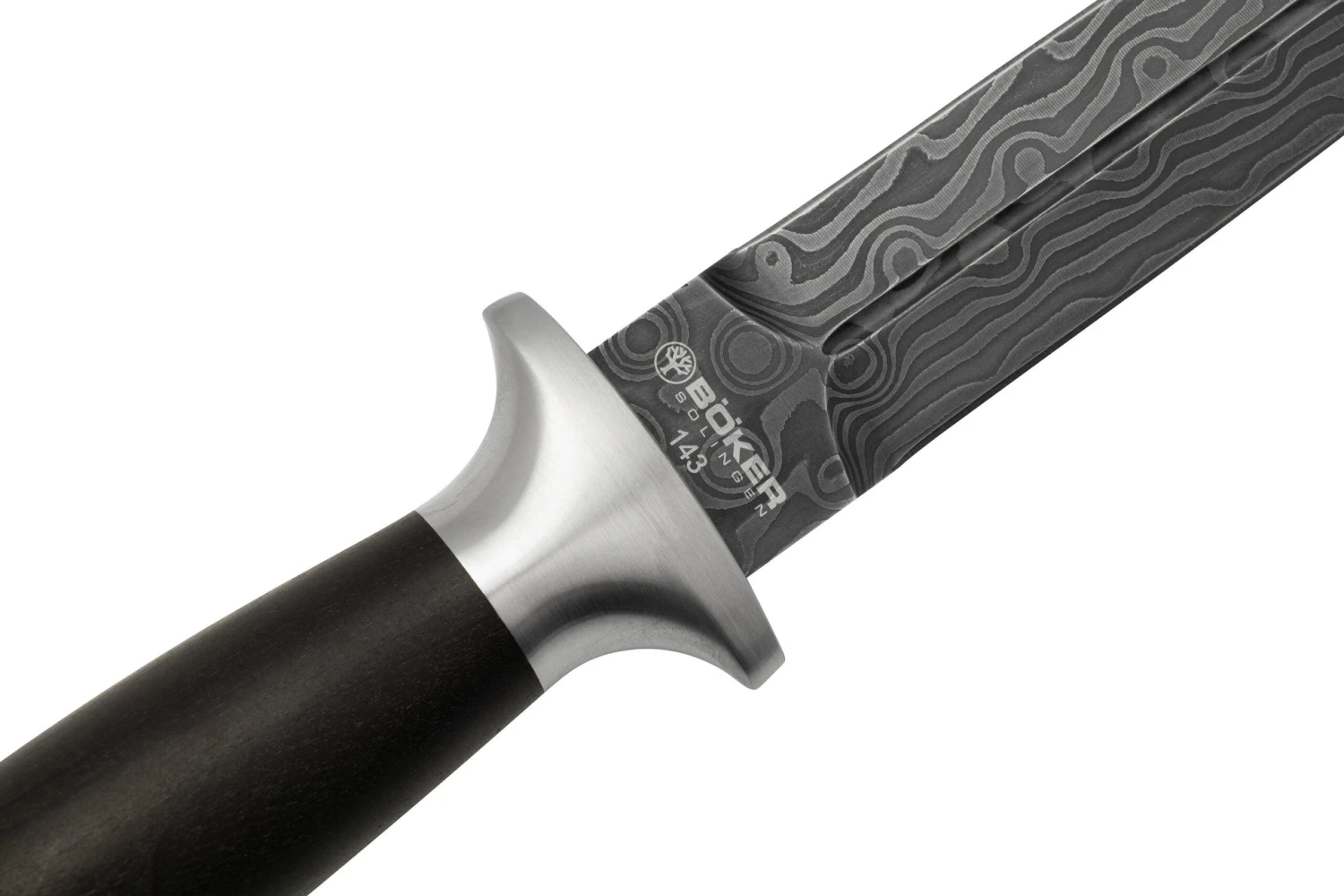 Böker Manufaktur MG-42 Dagger, Chad Nichols Damast, 121506DAM Cuchillo Fijo 7 Böker Manufaktur MG-42 Dagger, Chad Nichols Damast, 121506DAM Cuchillo Fijo - Imagen 5