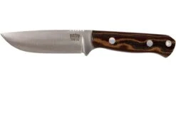 Bark River Bravo Necker II CPM 154CM, Burgundy Snakeskin Micarta