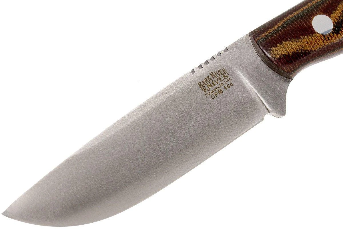 Bark River Bravo Necker II CPM 154CM, Burgundy Snakeskin Micarta 4 Bark River Bravo Necker II CPM 154CM, Burgundy Snakeskin Micarta - Imagen 3