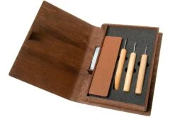 BeaverCraft Geometric Wood Carving Set S05 Juego De Talla De Madera Con Libro De Almacenamiento De Madera -Morakniv || SOG || Böker Ventas BVS05BOOK 03 beavercraft