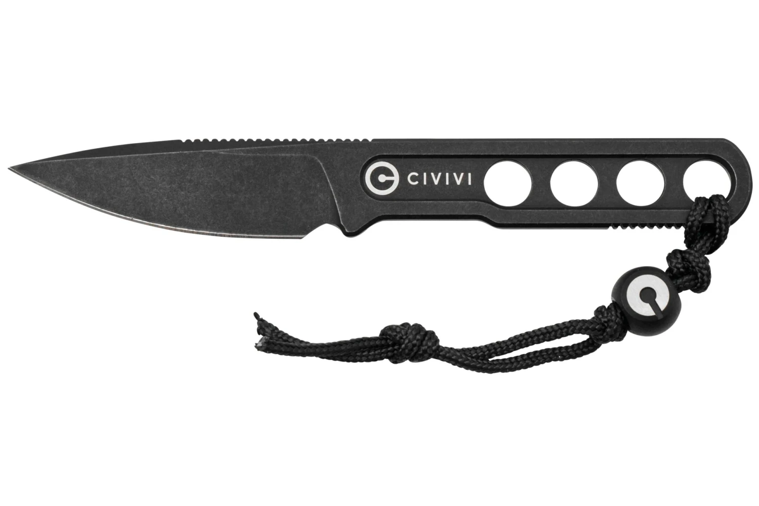 Civivi Circulus C22012-1, Black Stonewashed 10Cr15CoMoV Cuchillo De Cuello, Diseño De Ostap Hel 3 Civivi Circulus C22012-1, Black Stonewashed 10Cr15CoMoV Cuchillo De Cuello, Diseño De Ostap Hel
