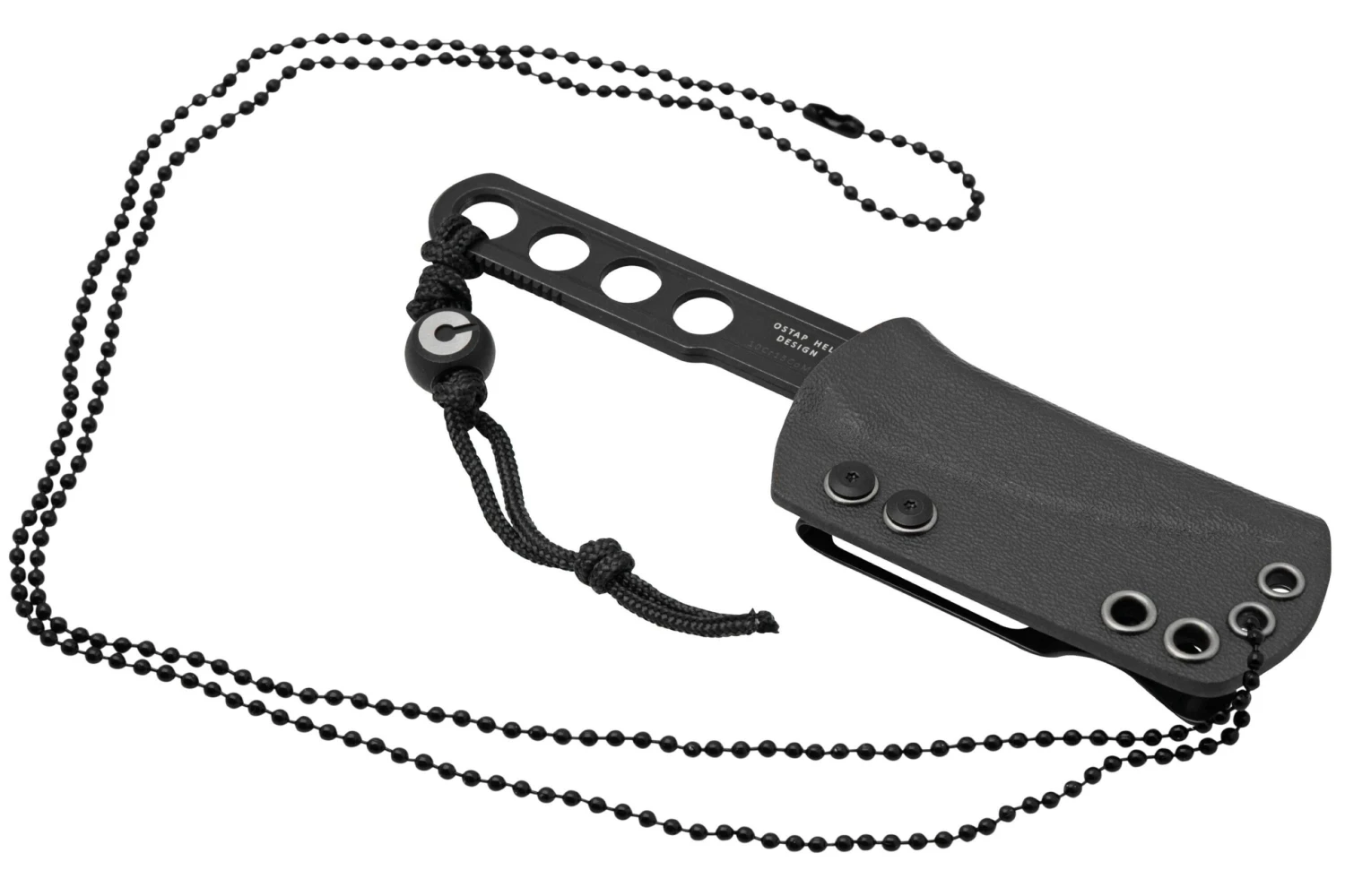 Civivi Circulus C22012-1, Black Stonewashed 10Cr15CoMoV Cuchillo De Cuello, Diseño De Ostap Hel 8 Civivi Circulus C22012-1, Black Stonewashed 10Cr15CoMoV Cuchillo De Cuello, Diseño De Ostap Hel - Imagen 6