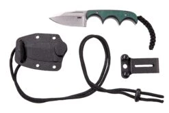 CRKT Minimalist Spear Point, Green Black, Cuchillo De Cuello, Diseño Alan Folts -Morakniv || SOG || Böker Ventas CK 2396 07 crkt