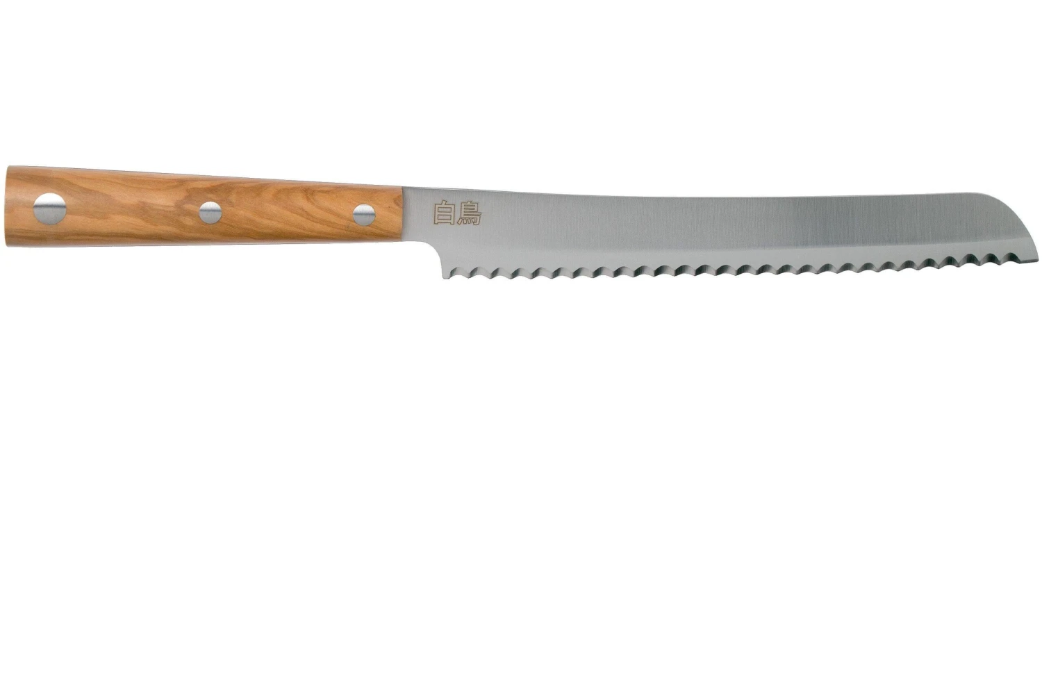 Due Cigni Hakucho Pankiri/ Cuchillo Para Pan 21 Cm, Madera De Olivo 4 Due Cigni Hakucho Pankiri/ Cuchillo Para Pan 21 Cm, Madera De Olivo - Imagen 2