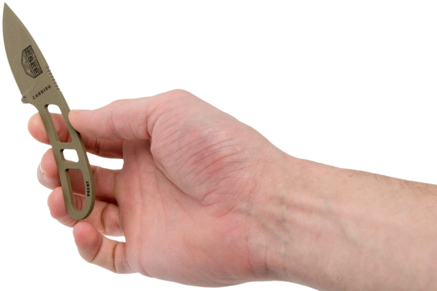 ESEE Candiru Dark Earth CAN-DE Cuchillo De Cuello Con Funda Negra + Clip De Cinturón 7 ESEE Candiru Dark Earth CAN-DE Cuchillo De Cuello Con Funda Negra + Clip De Cinturón - Imagen 5