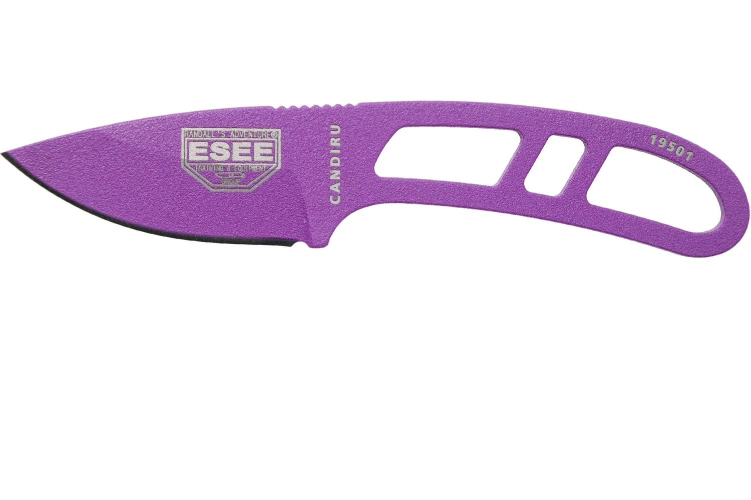 ESEE Candiru Purple CAN-PURP Cuchillo De Cuello Con Funda Blanca + Clip De Cinturón 3 ESEE Candiru Purple CAN-PURP Cuchillo De Cuello Con Funda Blanca + Clip De Cinturón