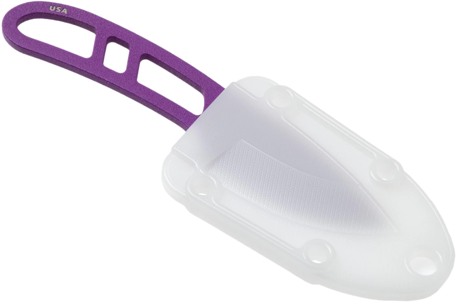 ESEE Candiru Purple CAN-PURP Cuchillo De Cuello Con Funda Blanca + Clip De Cinturón 8 ESEE Candiru Purple CAN-PURP Cuchillo De Cuello Con Funda Blanca + Clip De Cinturón - Imagen 6