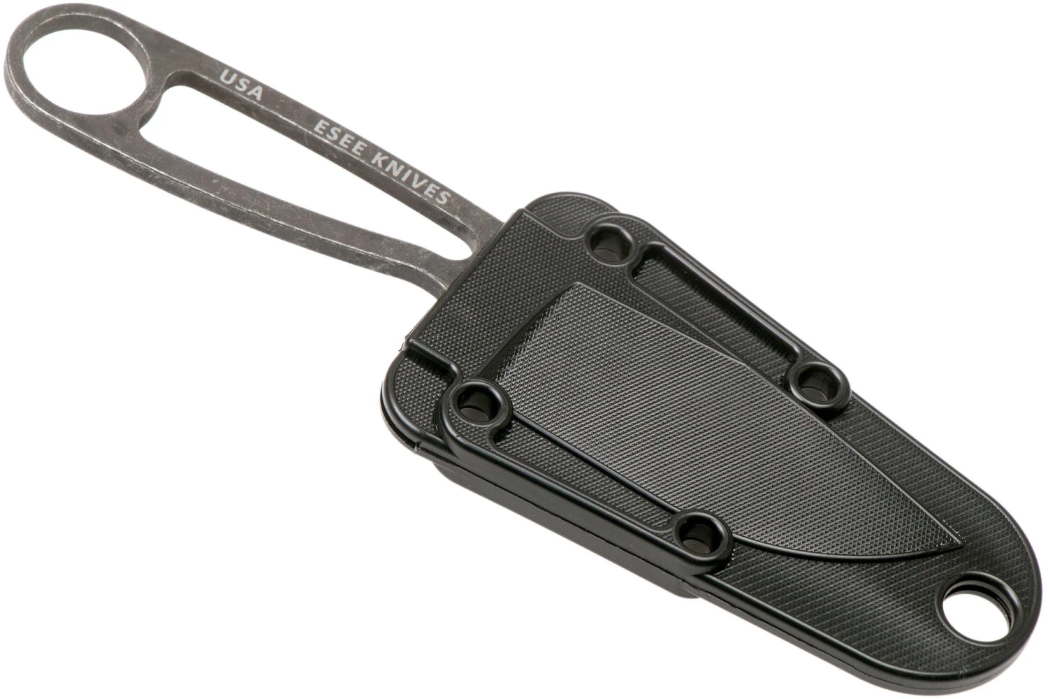 ESEE Izula Black Oxide IZULA-BBO Cuchillo De Cuello Con Funda Negra + Clip De Cinturón 7 ESEE Izula Black Oxide IZULA-BBO Cuchillo De Cuello Con Funda Negra + Clip De Cinturón - Imagen 5
