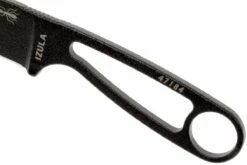 ESEE Izula Black IZULA-B Cuchillo De Cuello Con Funda Negra + Clip De Cinturón -Morakniv || SOG || Böker Ventas EE IZULA B 05 esee knives izula black ee izula b d3