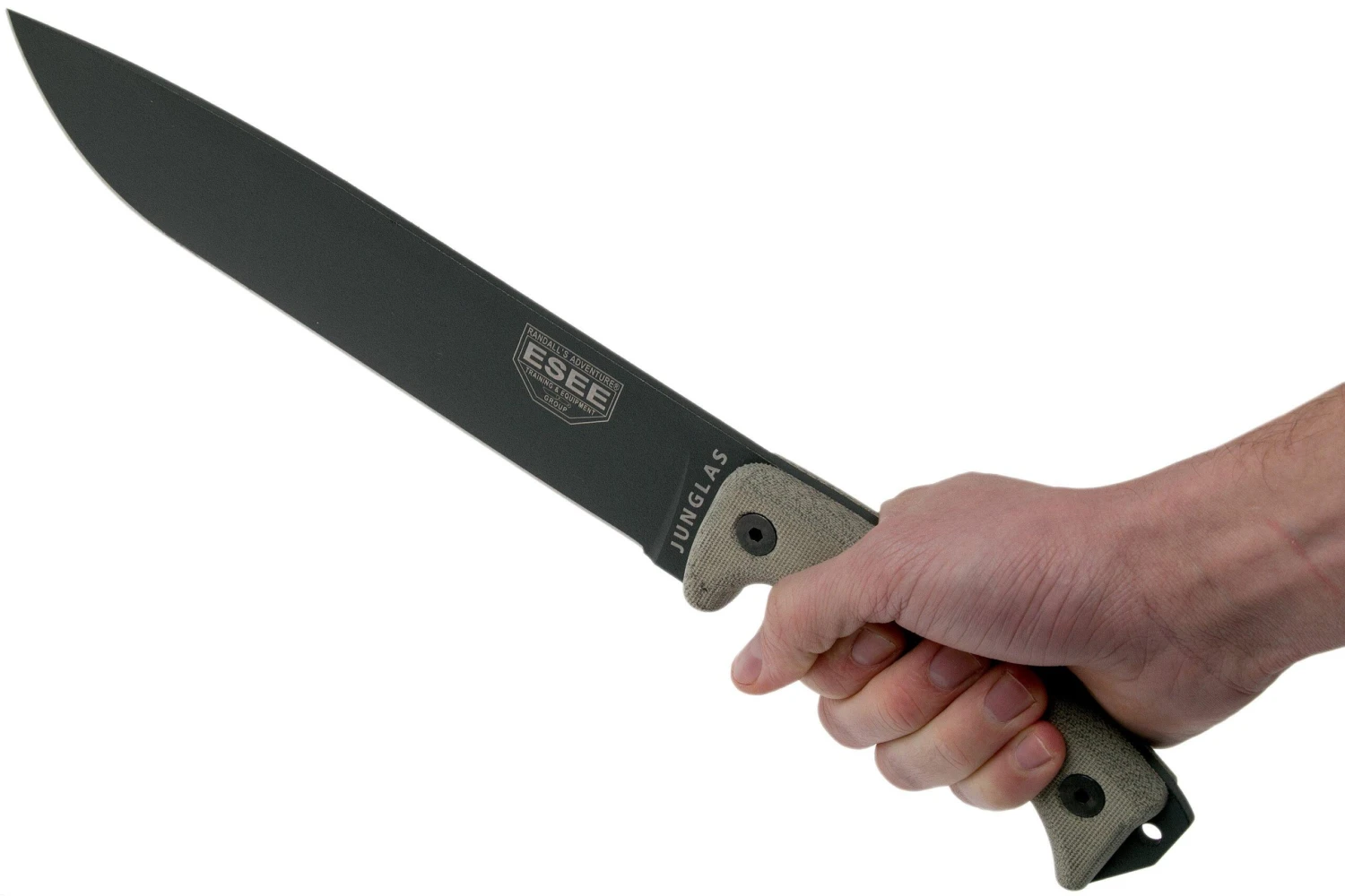 ESEE Junglas Tactical Gunsmoke Cuchillo De Supervivencia, Funda Kydex, Compatible Con MOLLE 8 ESEE Junglas Tactical Gunsmoke Cuchillo De Supervivencia, Funda Kydex, Compatible Con MOLLE - Imagen 6