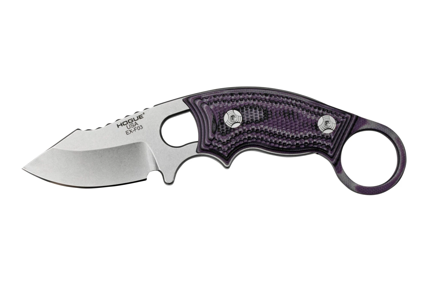 Hogue EX-F03 G-Mascus Purple, 35338 Cuchillo De Cuello 3 Hogue EX-F03 G-Mascus Purple, 35338 Cuchillo De Cuello