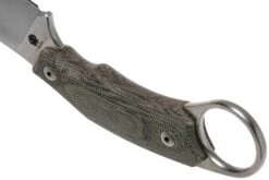 LionSteel H1 Skinner CVG Green Canvas Micarta Cuchillo Fijo, Tommaso Rumici Design -Morakniv || SOG || Böker Ventas LI H1 CVG 04 lionsteel