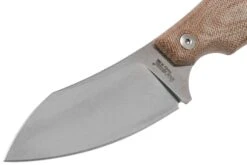 LionSteel H1 Skinner CVN Natural Canvas Micarta Cuchillo Fijo, Tommaso Rumici Design -Morakniv || SOG || Böker Ventas LI H1 CVN 03 lionsteel