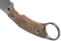 LionSteel H1 Skinner CVN Natural Canvas Micarta Cuchillo Fijo, Tommaso Rumici Design -Morakniv || SOG || Böker Ventas LI H1 CVN 04 lionsteel