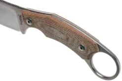 LionSteel H1 Skinner CVN Natural Canvas Micarta Cuchillo Fijo, Tommaso Rumici Design -Morakniv || SOG || Böker Ventas LI H1 CVN 05 lionsteel