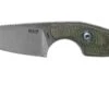 MKM Mikro 2 Wharncliffe, Stonewashed Green Canvas Micarta Cuchillo De Cuello, Jesper Voxnaes Design -Morakniv || SOG || Böker Ventas MMK MR02 GC 01 mkm knives