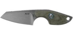Morakniv || SOG || Böker Ventas 17 MKM Mikro 2 Wharncliffe, Stonewashed Green Canvas Micarta Cuchillo De Cuello, Jesper Voxnaes Design