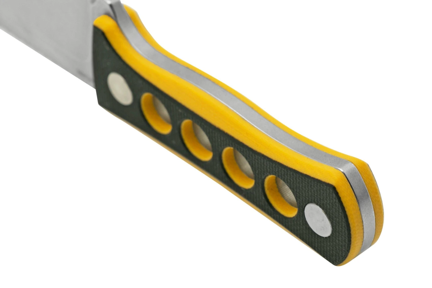 QSP Knife Canary QS141-A1 Stonewashed, Black Yellow G10, Cuchillo De Cuello 6 QSP Knife Canary QS141-A1 Stonewashed, Black Yellow G10, Cuchillo De Cuello - Imagen 4