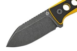 QSP Knife Canary QS141-A2 Blackwashed, Black Yellow G10, Cuchillo De Cuello -Morakniv || SOG || Böker Ventas QS141 A2 03 qsp