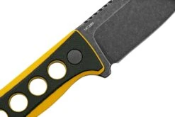 QSP Knife Canary QS141-A2 Blackwashed, Black Yellow G10, Cuchillo De Cuello -Morakniv || SOG || Böker Ventas QS141 A2 05 qsp