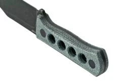 QSP Knife Canary QS141-D2 Blackwashed, Denim Micarta, Cuchillo De Cuello -Morakniv || SOG || Böker Ventas QS141 D2 04 qsp