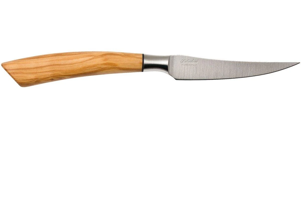 Saladini 6-delige Juego De Cuchillos Para Carne 23 Cm, Madera De Olivo 4 Saladini 6-delige Juego De Cuchillos Para Carne 23 Cm, Madera De Olivo - Imagen 2