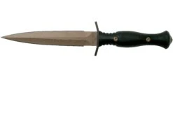Spartan Blades Harsey Dagger Flat Dark Earth Blade, Black Handle, Daga