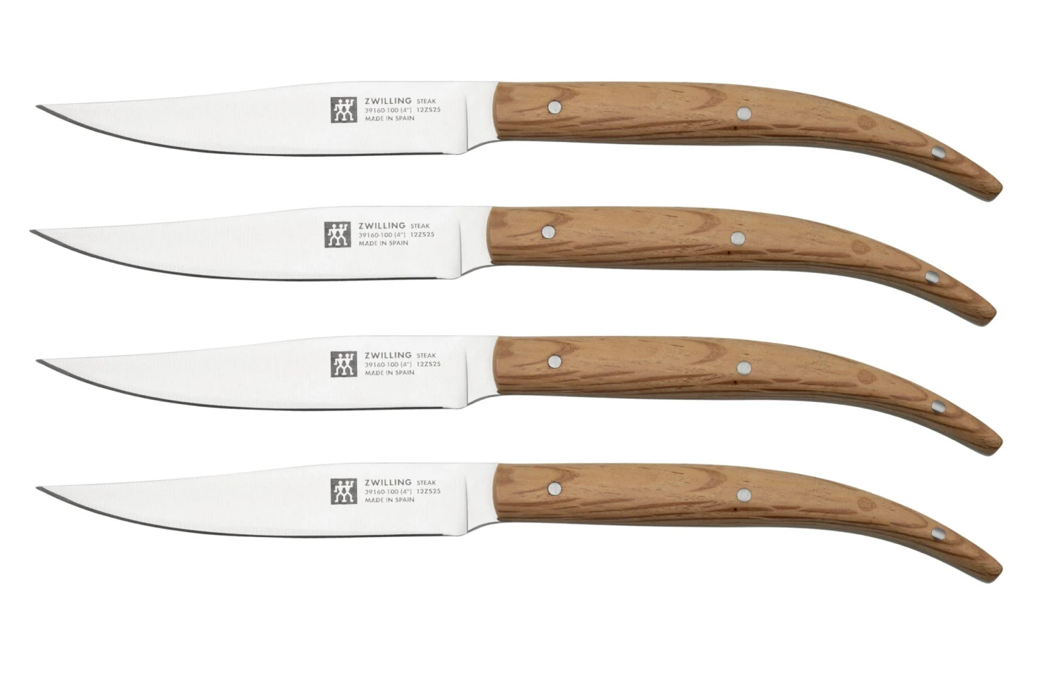 Zwilling Steak 39160, Juego De 4 Cuchillos Para Carne, Encina 3 Zwilling Steak 39160, Juego De 4 Cuchillos Para Carne, Encina